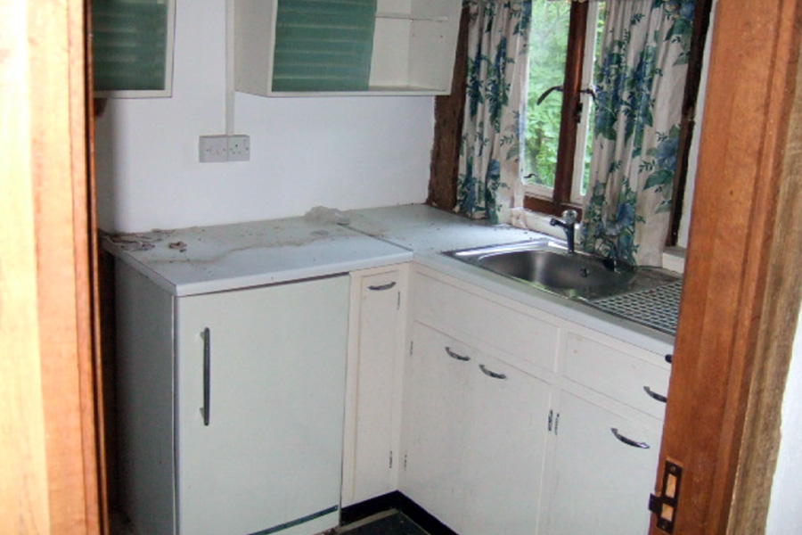 Before: The old kitchen