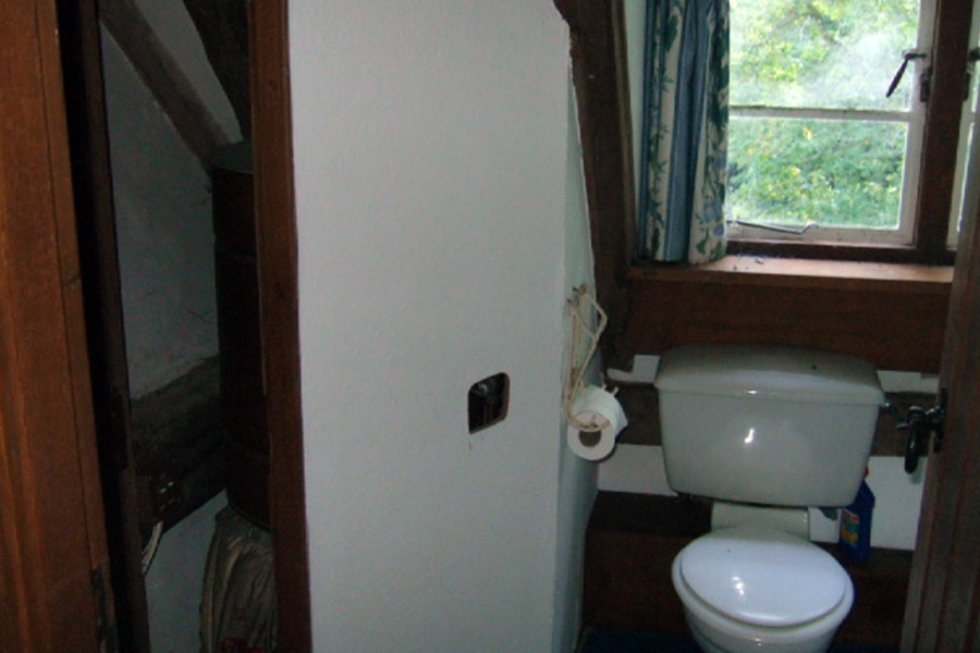 Before: The old bathroom