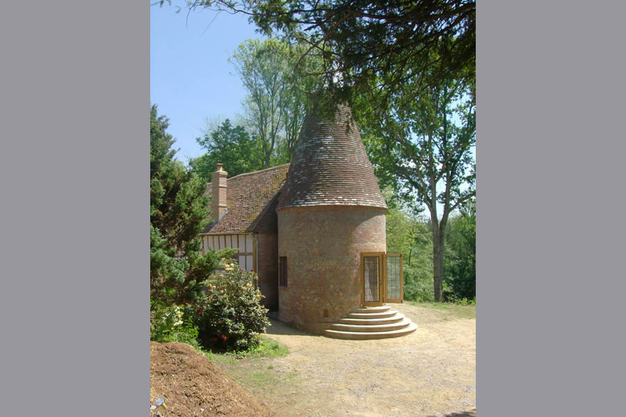 After: The Oast roof and cowl