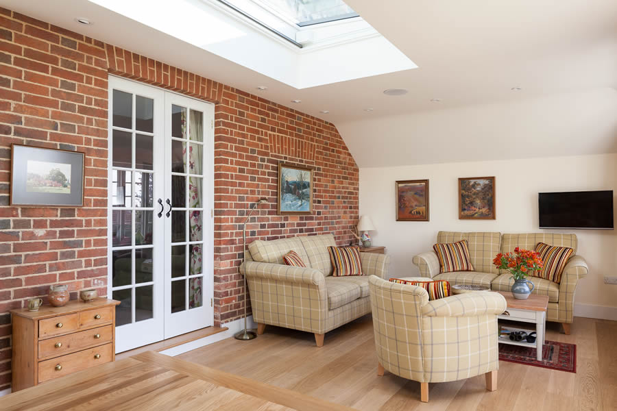 Inside the new sunroom